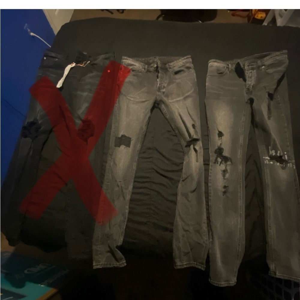 2 pairs of ksubi jeans, like new only worn once size 31